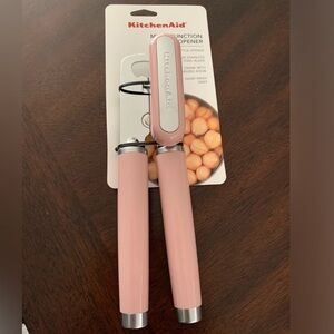 KitchenAid Pink Multi-Function Can & Bottle Opener with Stainless Accents